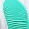 1 Piece Tiff Blue or Aqua Blue Rouge Chair Cover, Ruffled Spandex Fit for Banquet Chairs